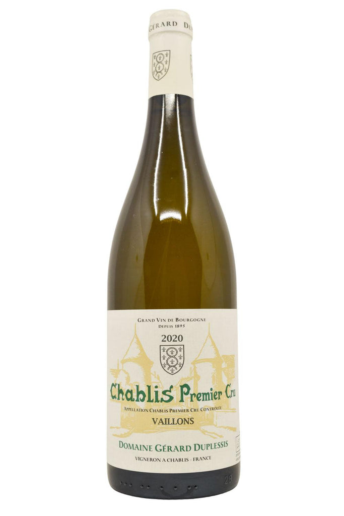 Bottle of Domaine Gerard Duplessis Chablis 1er Cru Vaillons 2020-White Wine-Flatiron SF