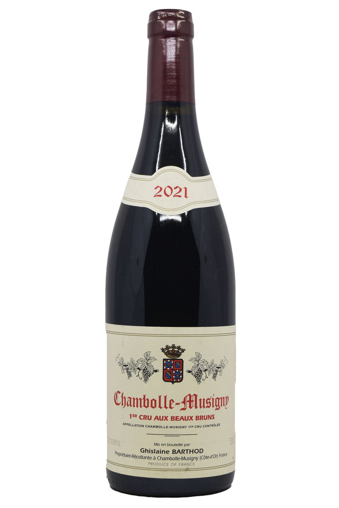 Bottle of Domaine Ghislaine Barthod Chambolle-Musigny 1er Cru Aux Beaux Bruns 2021-Red Wine-Flatiron SF