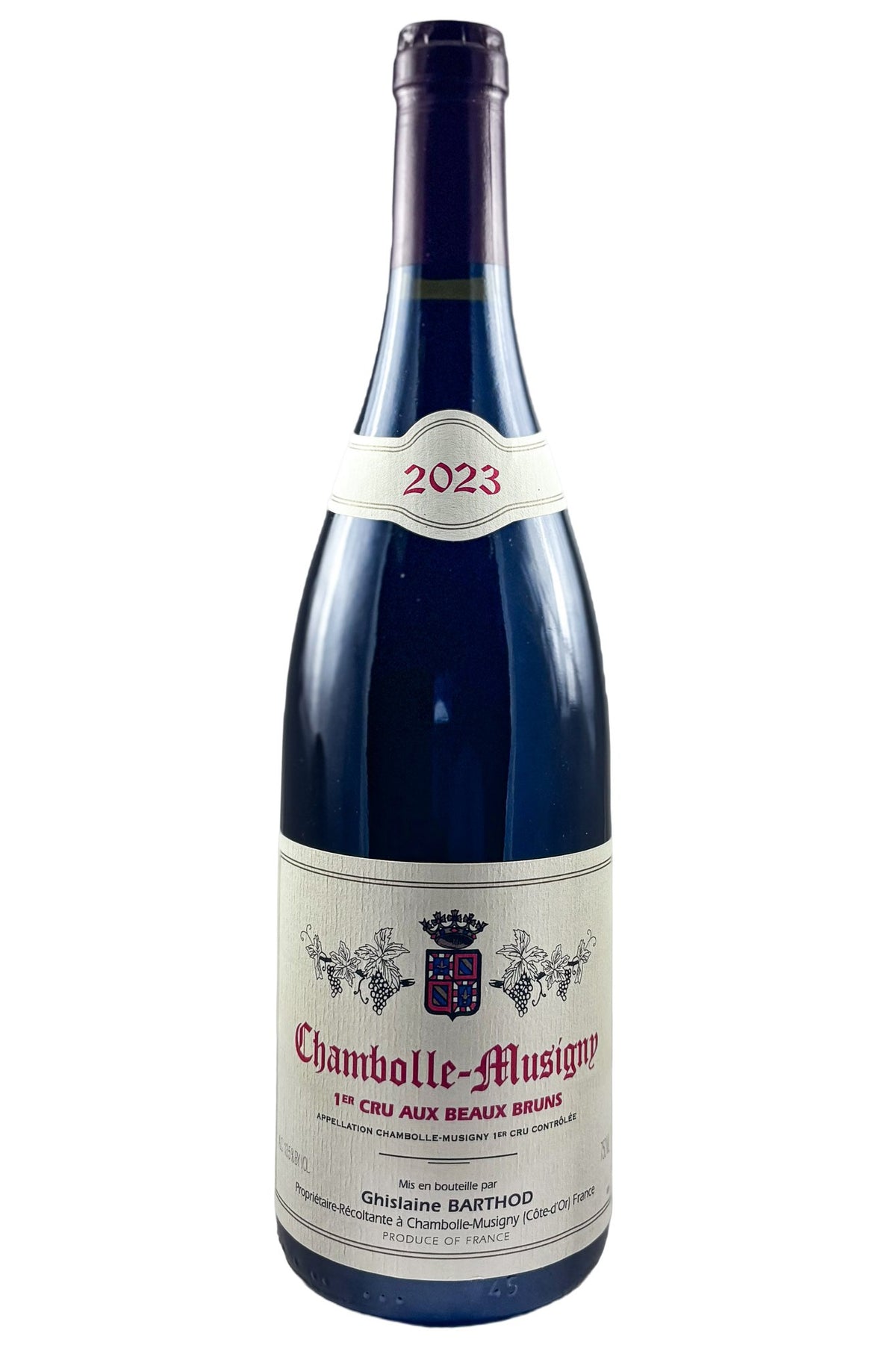 Bottle of Domaine Ghislaine Barthod Chambolle-Musigny 1er Cru Aux Beaux Bruns 2023 [NET]-Red Wine-Flatiron SF