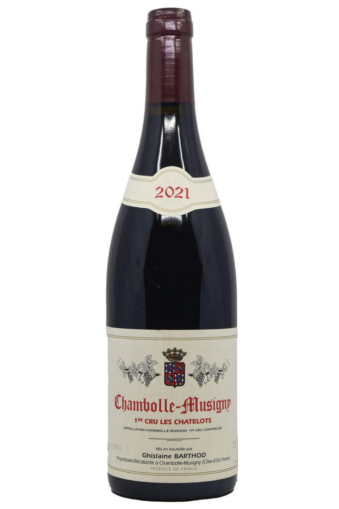 Bottle of Domaine Ghislaine Barthod Chambolle-Musigny 1er Cru Les Chatelots 2021-Red Wine-Flatiron SF