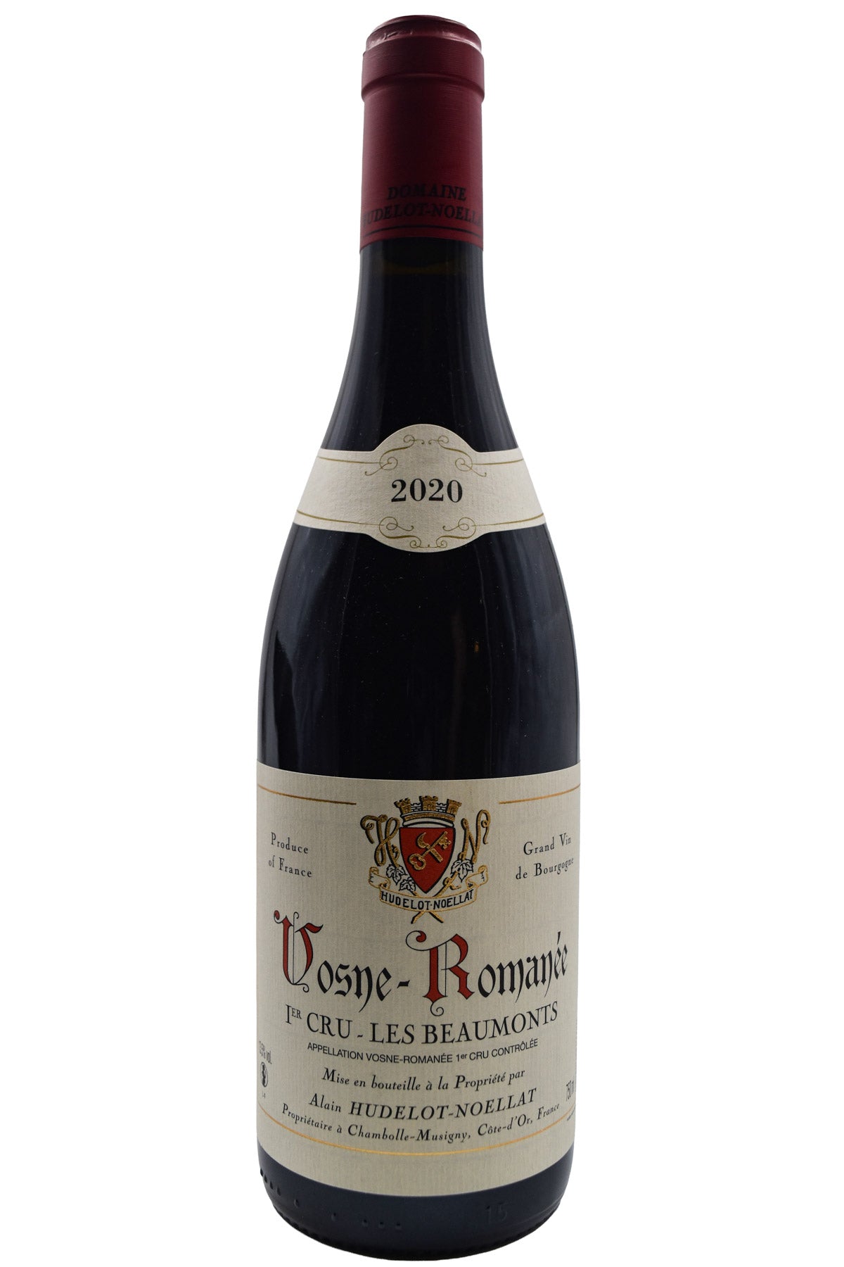 Bottle of Domaine Hudelot-Noellat Vosne-Romanee Les Beaumonts 2020 [NET]-Red Wine-Flatiron SF