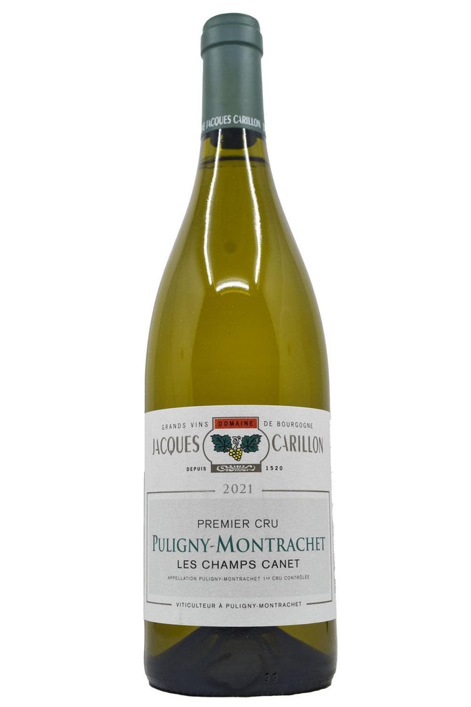 Bottle of Domaine Jacques Carillon Puligny-Montrachet 1er Cru Les Champs Canet 2021-White Wine-Flatiron SF