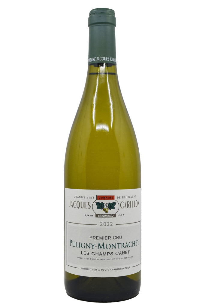 Bottle of Domaine Jacques Carillon Puligny-Montrachet 1er Cru Les Champs Canet 2022-White Wine-Flatiron SF