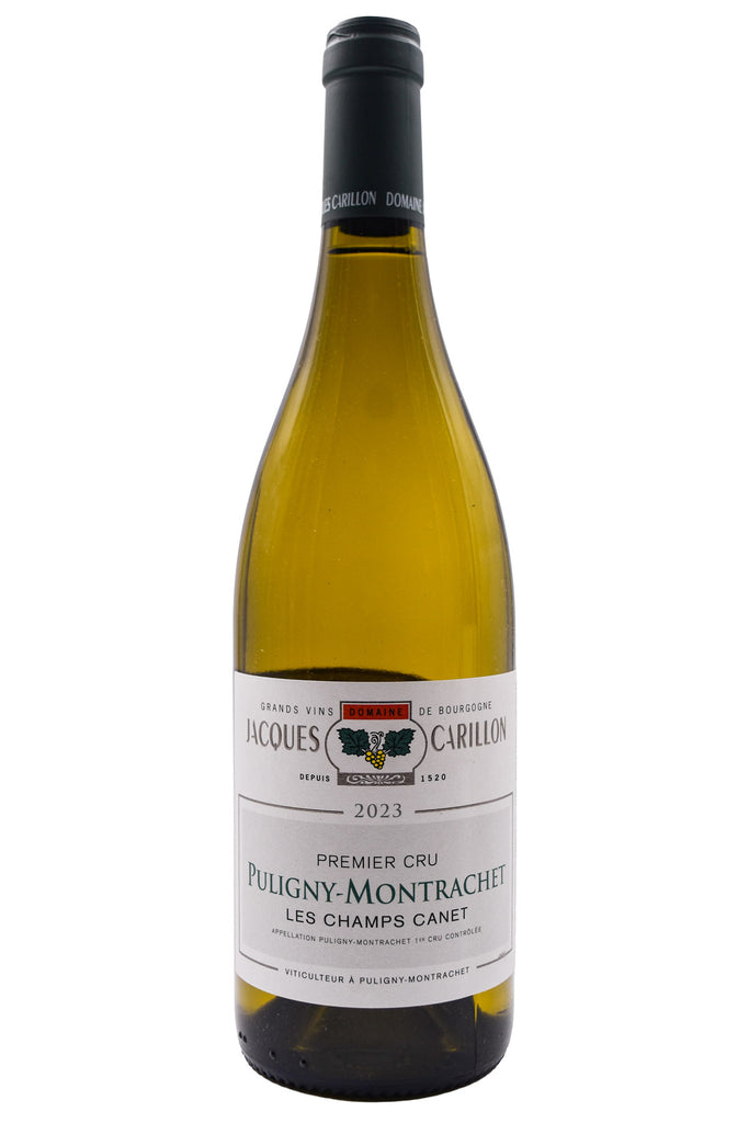 Bottle of Domaine Jacques Carillon Puligny-Montrachet 1er Cru Les Champs Canet 2023-White Wine-Flatiron SF