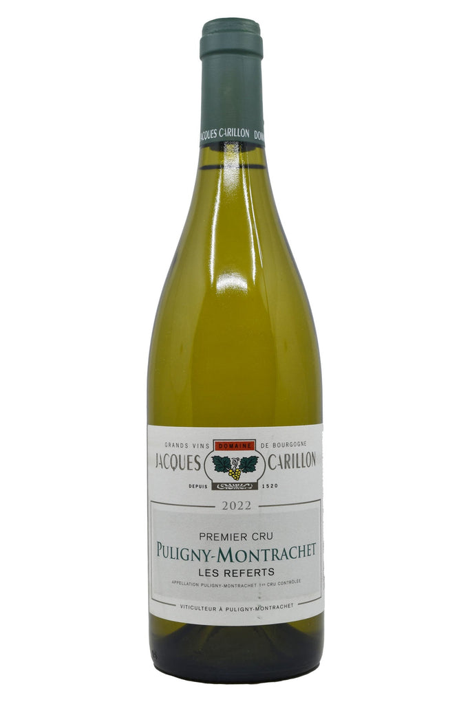 Bottle of Domaine Jacques Carillon Puligny-Montrachet 1er Cru Les Referts 2022-White Wine-Flatiron SF