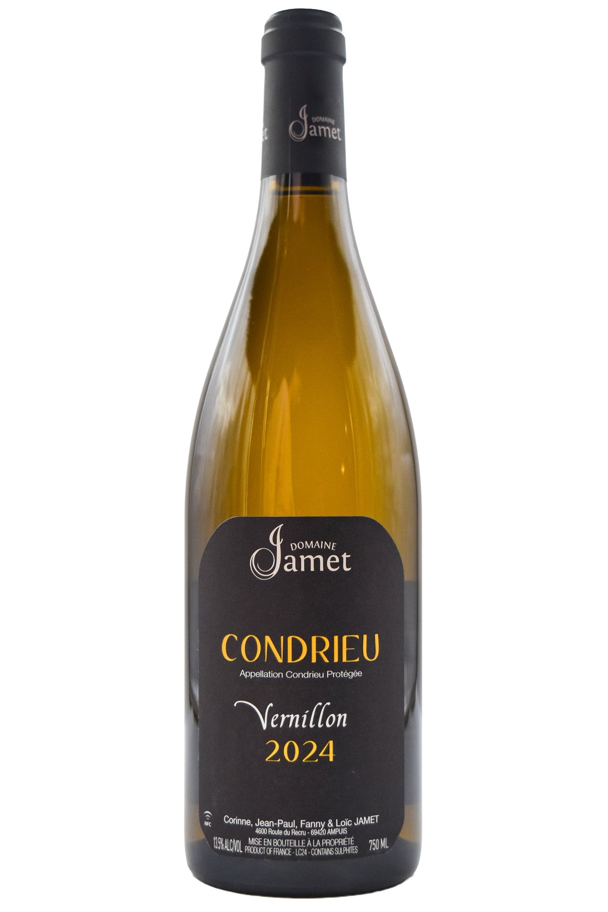 Bottle of Domaine Jamet Condrieu Vernillon 2024-White Wine-Flatiron SF