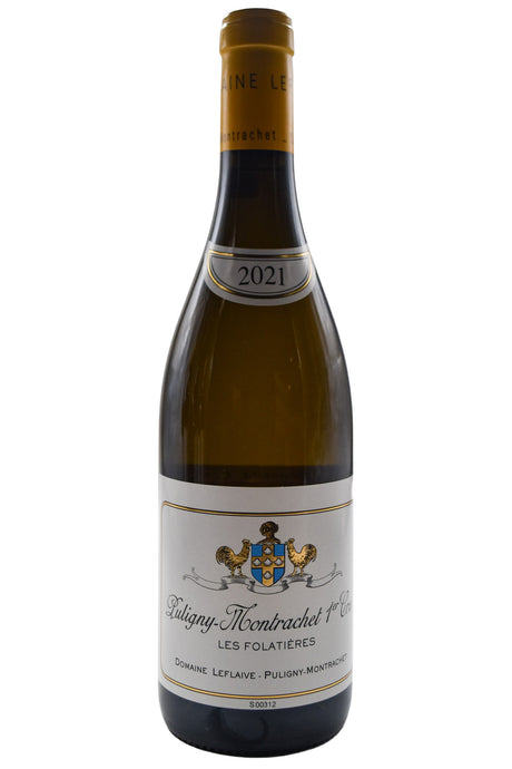 Bottle of Domaine Leflaive Puligny Montrachet 1er Cru Les Folatieres 2021 [NET]-White Wine-Flatiron SF