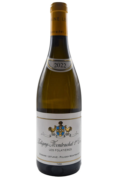 Bottle of Domaine Leflaive Puligny Montrachet 1er Cru Les Folatieres 2022 [NET]-White Wine-Flatiron SF