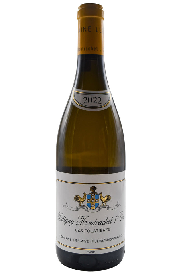 Bottle of Domaine Leflaive Puligny Montrachet 1er Cru Les Folatieres 2022 [NET]-White Wine-Flatiron SF
