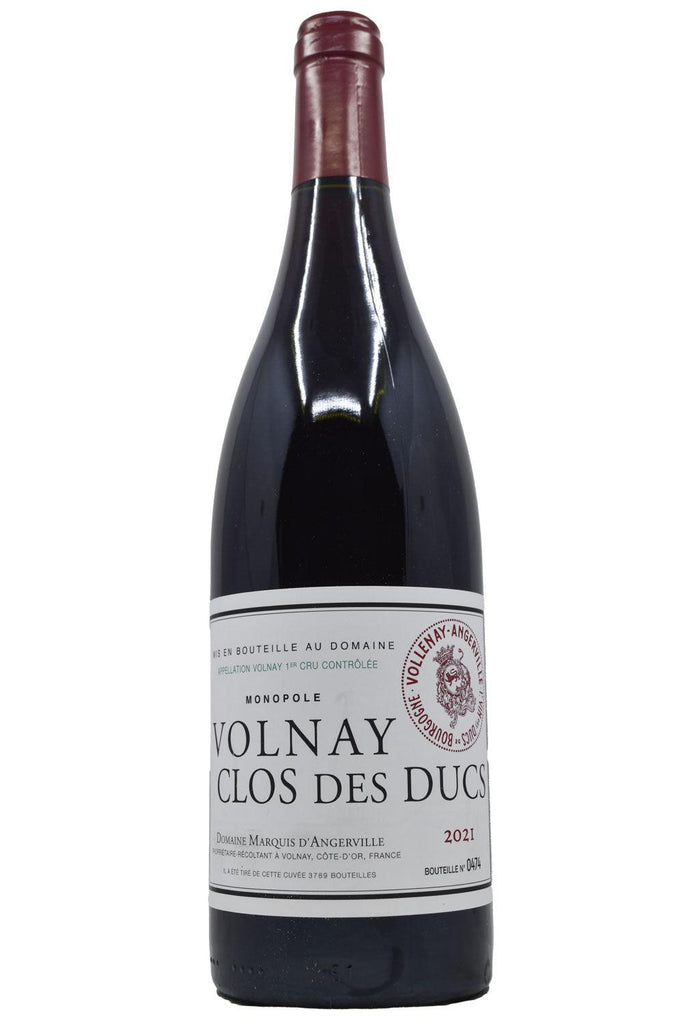 Bottle of Domaine Marquis d'Angerville Volnay 1er Cru Clos des Ducs 2021-Red Wine-Flatiron SF