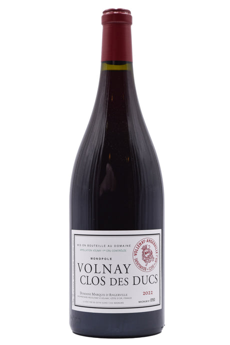 Bottle of Domaine Marquis d'Angerville Volnay 1er Cru Clos des Ducs 2022 (1.5L)-Red Wine-Flatiron SF