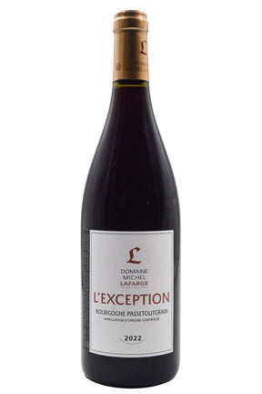 Bottle of Domaine Michel Lafarge Bourgogne Passetoutgrain L'Exception 2022-Red Wine-Flatiron SF