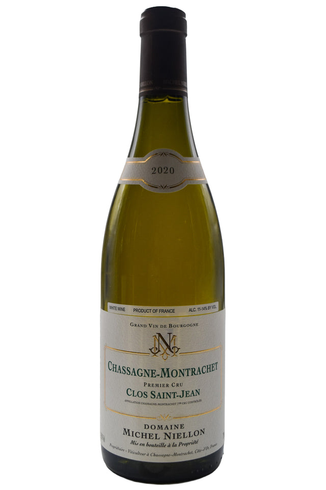 Bottle of Domaine Michel Niellon Chassagne Montrachet Clos Saint Jean 1er Cru 2020 [NET]-White Wine-Flatiron SF