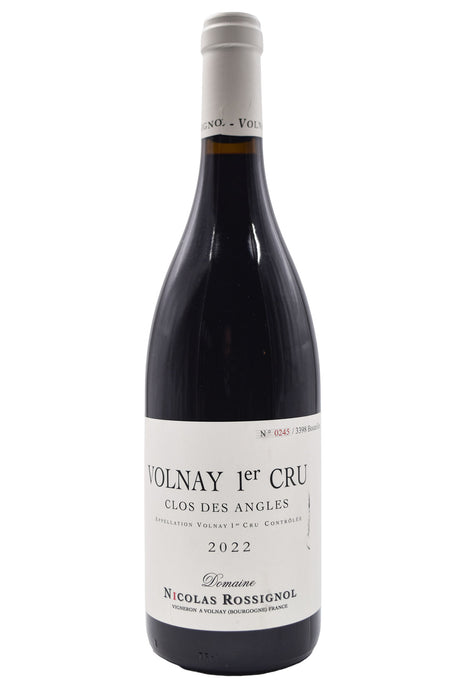 Bottle of Domaine Nicolas Rossignol Volnay 1er Cru Clos des Angles 2022-Red Wine-Flatiron SF