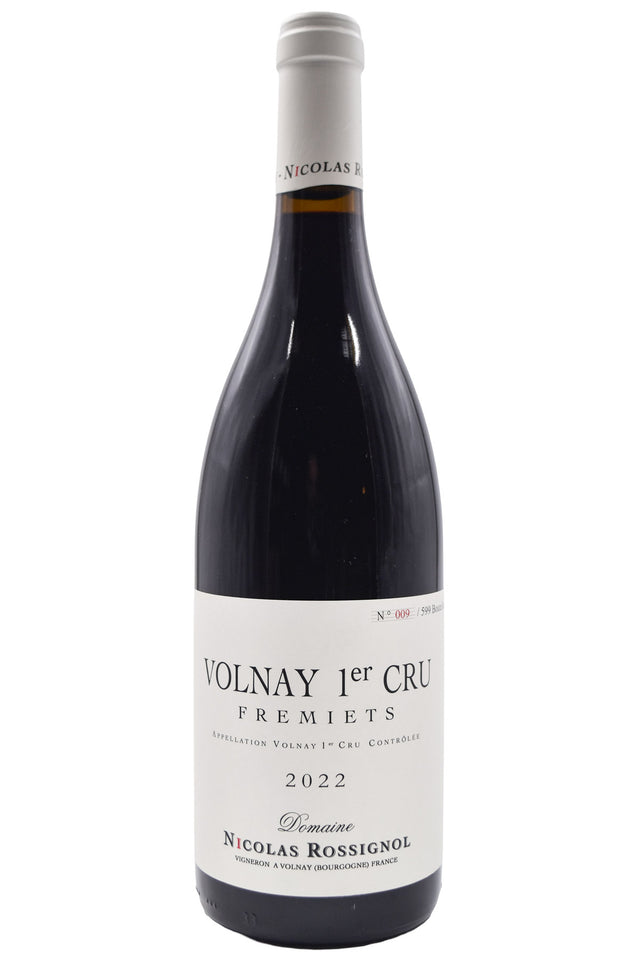 Bottle of Domaine Nicolas Rossignol Volnay 1er Cru Fremiets 2022-Red Wine-Flatiron SF