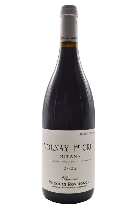 Bottle of Domaine Nicolas Rossignol Volnay 1er Cru Mitans 2022-Red Wine-Flatiron SF