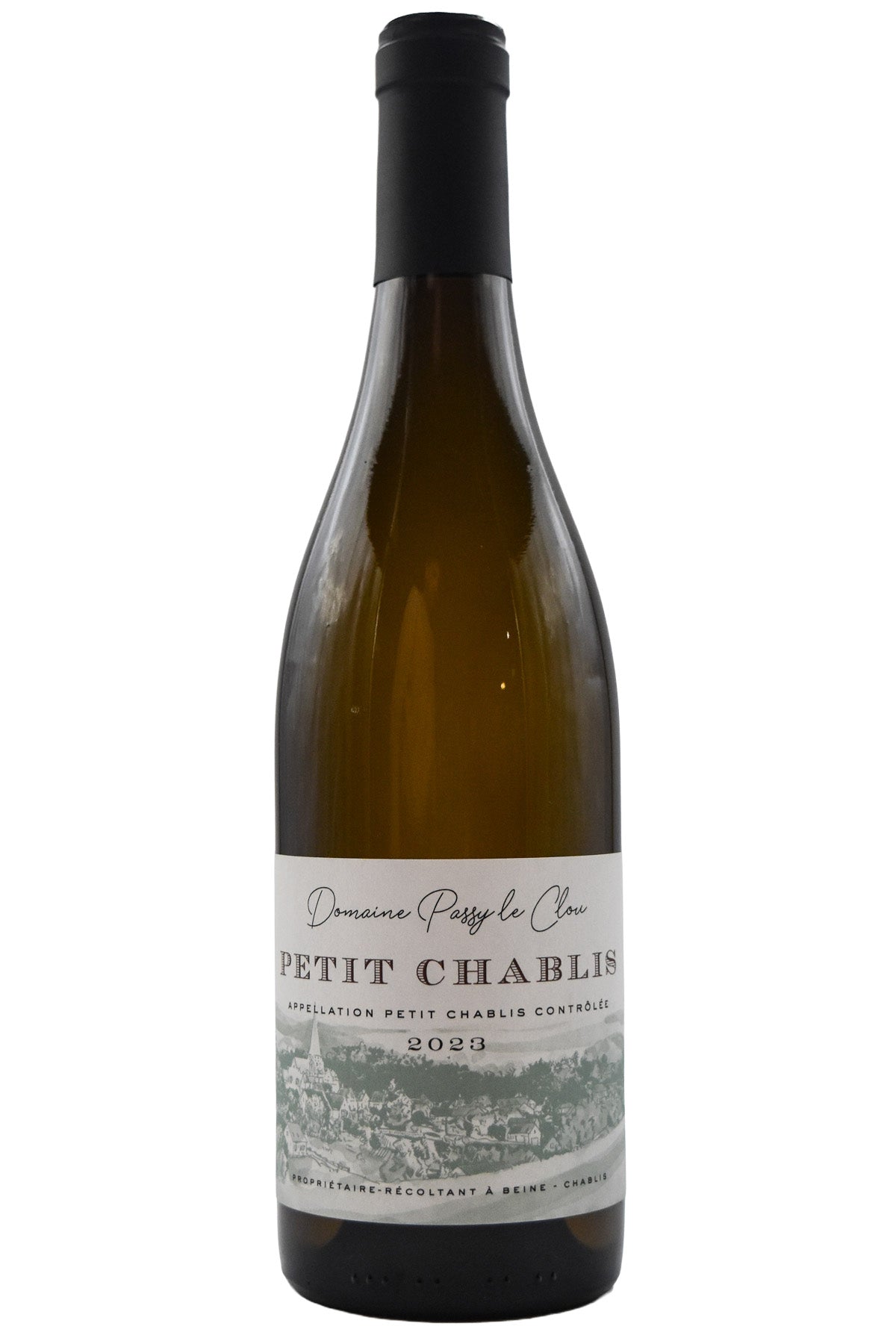 Bottle of Domaine Passy Le Clou Petit Chablis 2023-White Wine-Flatiron SF