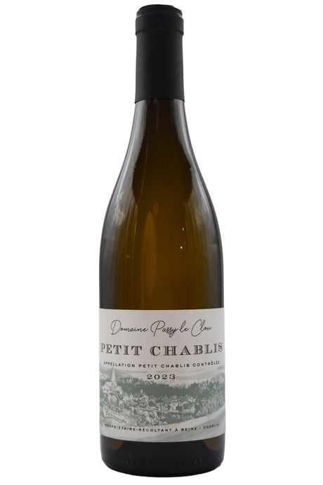 Bottle of Domaine Passy Le Clou Petit Chablis 2023-White Wine-Flatiron SF