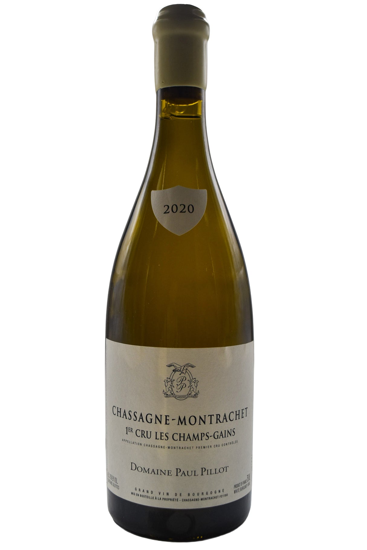 Bottle of Domaine Paul Pillot Chassagne Montrachet 1er Cru Champs-Gain 2020 [NET]-White Wine-Flatiron SF