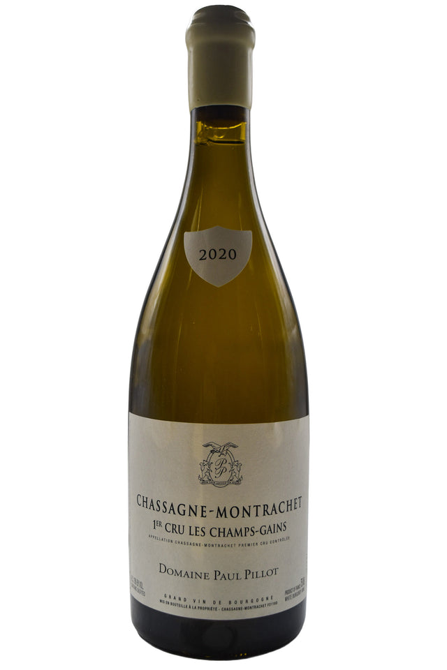 Bottle of Domaine Paul Pillot Chassagne Montrachet 1er Cru Champs-Gain 2020 [NET]-White Wine-Flatiron SF