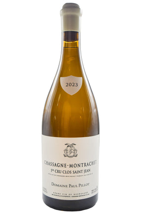 Bottle of Domaine Paul Pillot Chassagne-Montrachet 1er Cru Clos St-Jean Blanc 2023 [NET]-White Wine-Flatiron SF