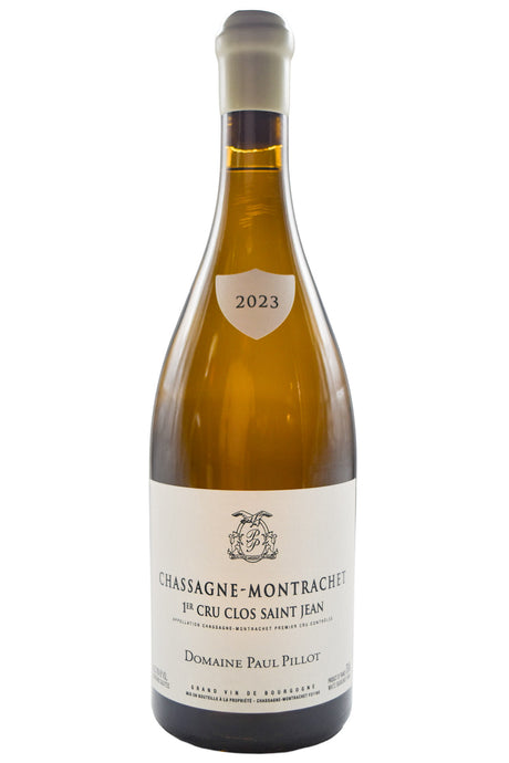 Bottle of Domaine Paul Pillot Chassagne-Montrachet 1er Cru Clos St-Jean Blanc 2023 [NET]-White Wine-Flatiron SF