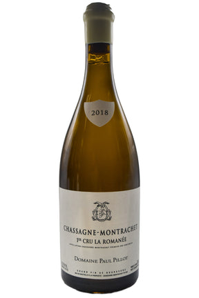 Bottle of Domaine Paul Pillot Chassagne Montrachet 1er Cru La Romanee 2018 [NET]-White Wine-Flatiron SF
