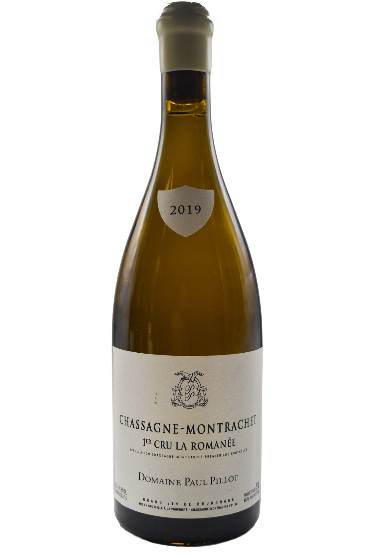 Bottle of Domaine Paul Pillot Chassagne Montrachet 1er Cru La Romanee 2019 [NET]-White Wine-Flatiron SF