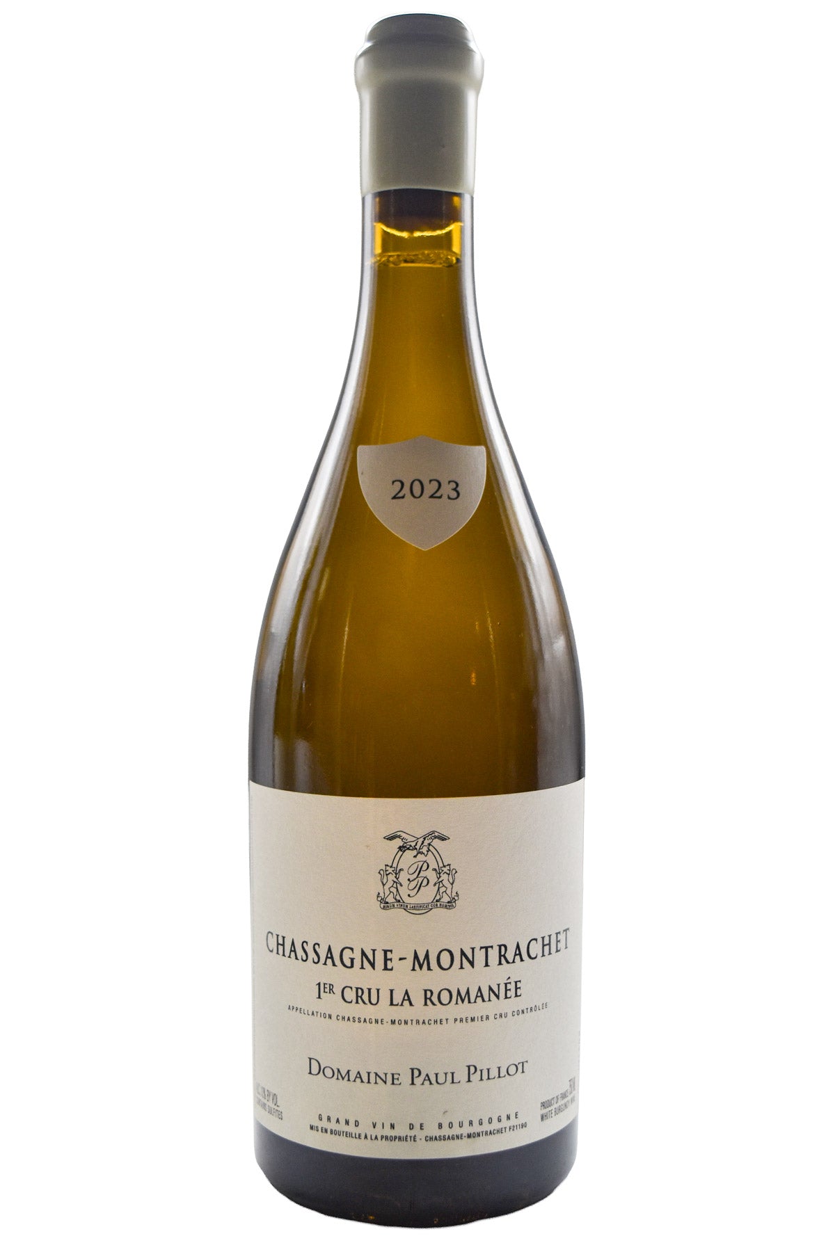 Bottle of Domaine Paul Pillot Chassagne-Montrachet 1er Cru La Romanee 2023 [NET]-White Wine-Flatiron SF