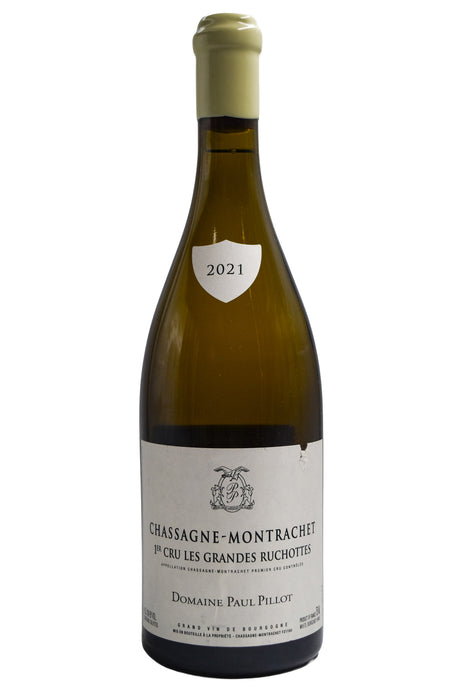 Bottle of Domaine Paul Pillot Chassagne-Montrachet 1er Cru Les Grandes Ruchottes 2021 [NET]-White Wine-Flatiron SF