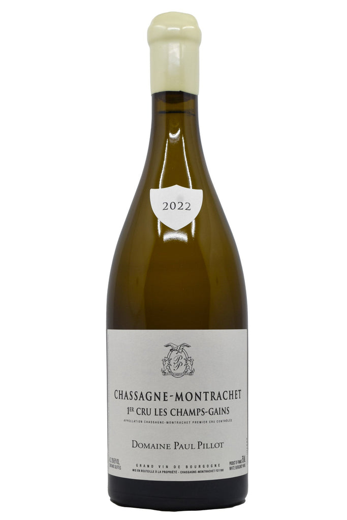 Bottle of Domaine Paul Pillot Chassagne-Montrachet Blanc 1er Cru Champs-Gains 2022-White Wine-Flatiron SF