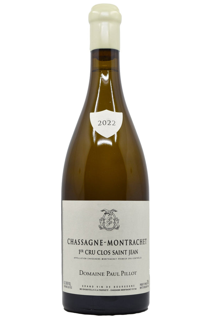 Bottle of Domaine Paul Pillot Chassagne-Montrachet Blanc 1er Cru Clos Saint Jean 2022-White Wine-Flatiron SF