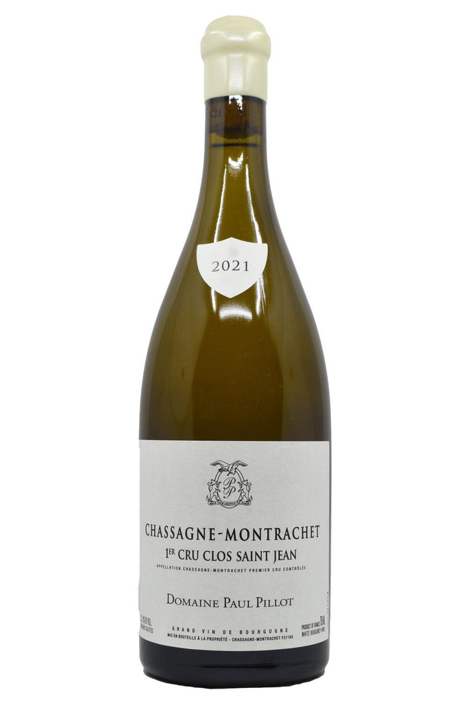 Bottle of Domaine Paul Pillot Chassagne-Montrachet Blanc 1er Cru Clos St-Jean 2021-White Wine-Flatiron SF