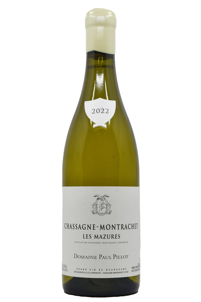 Bottle of Domaine Paul Pillot Chassagne-Montrachet Les Mazures 2022-White Wine-Flatiron SF