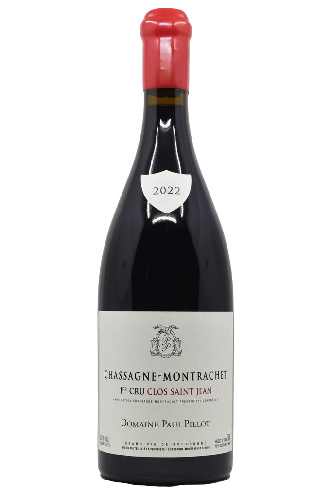 Bottle of Domaine Paul Pillot Chassagne-Montrachet Rouge 1er Cru Clos Saint Jean 2022-Red Wine-Flatiron SF