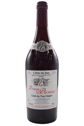 Bottle of Domaine Pecheur Cotes du Jura Rouge Cuvee des Trois Cepages 2024-Red Wine-Flatiron SF