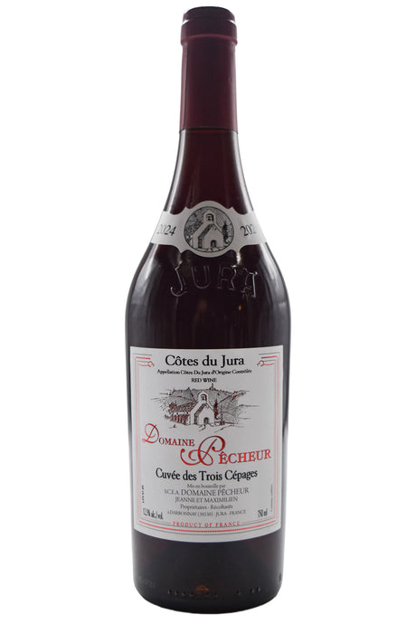 Bottle of Domaine Pecheur Cotes du Jura Rouge Cuvee des Trois Cepages 2024-Red Wine-Flatiron SF