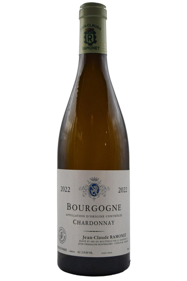 Bottle of Domaine Ramonet Bourgogne Blanc 2022-White Wine-Flatiron SF