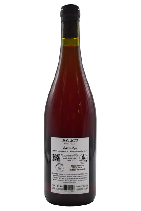Bottle of Domaine Saint-Cyr VdF Melo 2023-Red Wine-Flatiron SF