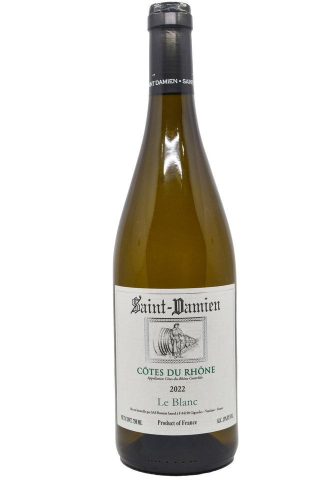 Bottle of Domaine Saint-Damien Cotes du Rhone Le Blanc 2022-White Wine-Flatiron SF