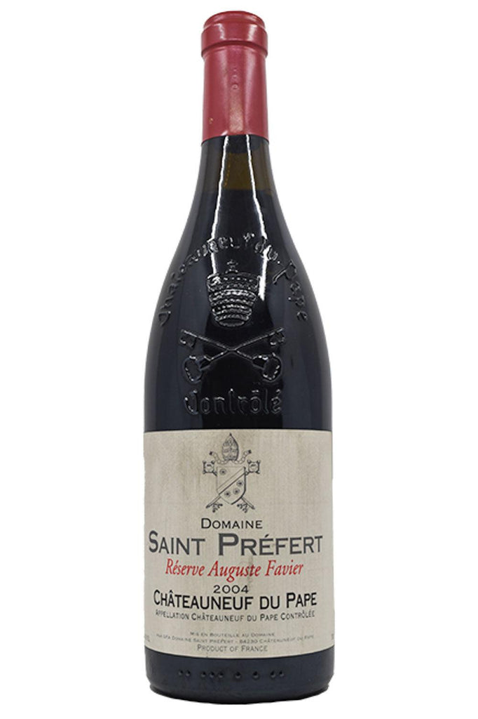 Bottle of Domaine Saint Prefert Chateauneuf-du-Pape Reserve Auguste Favier 2004-Red Wine-Flatiron SF