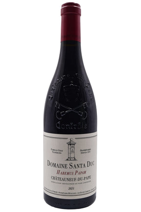 Bottle of Domaine Santa Duc Chateauneuf-du-Pape Habemus Papam 2021-Red Wine-Flatiron SF