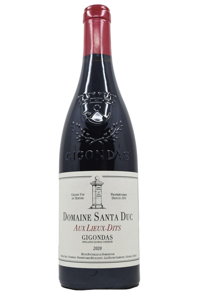 Bottle of Domaine Santa Duc Gigondas Aux Lieux-Dits 2020-Red Wine-Flatiron SF