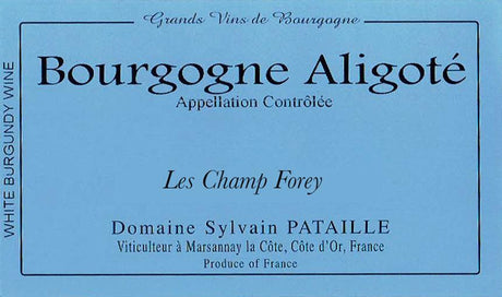Bottle of Domaine Sylvain Pataille Bourgogne Aligote Les Champ Forey 2022-White Wine-Flatiron SF