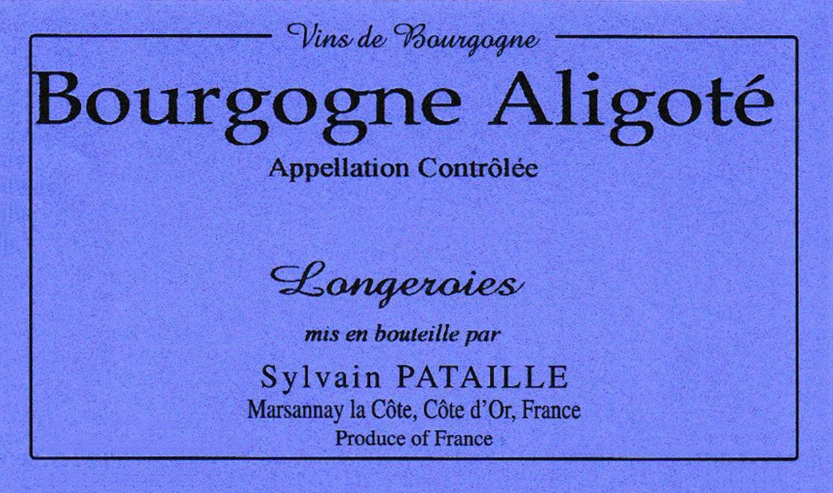 Bottle of Domaine Sylvain Pataille Bourgogne Aligote Les Longeroies 2022 [NET]-White Wine-Flatiron SF