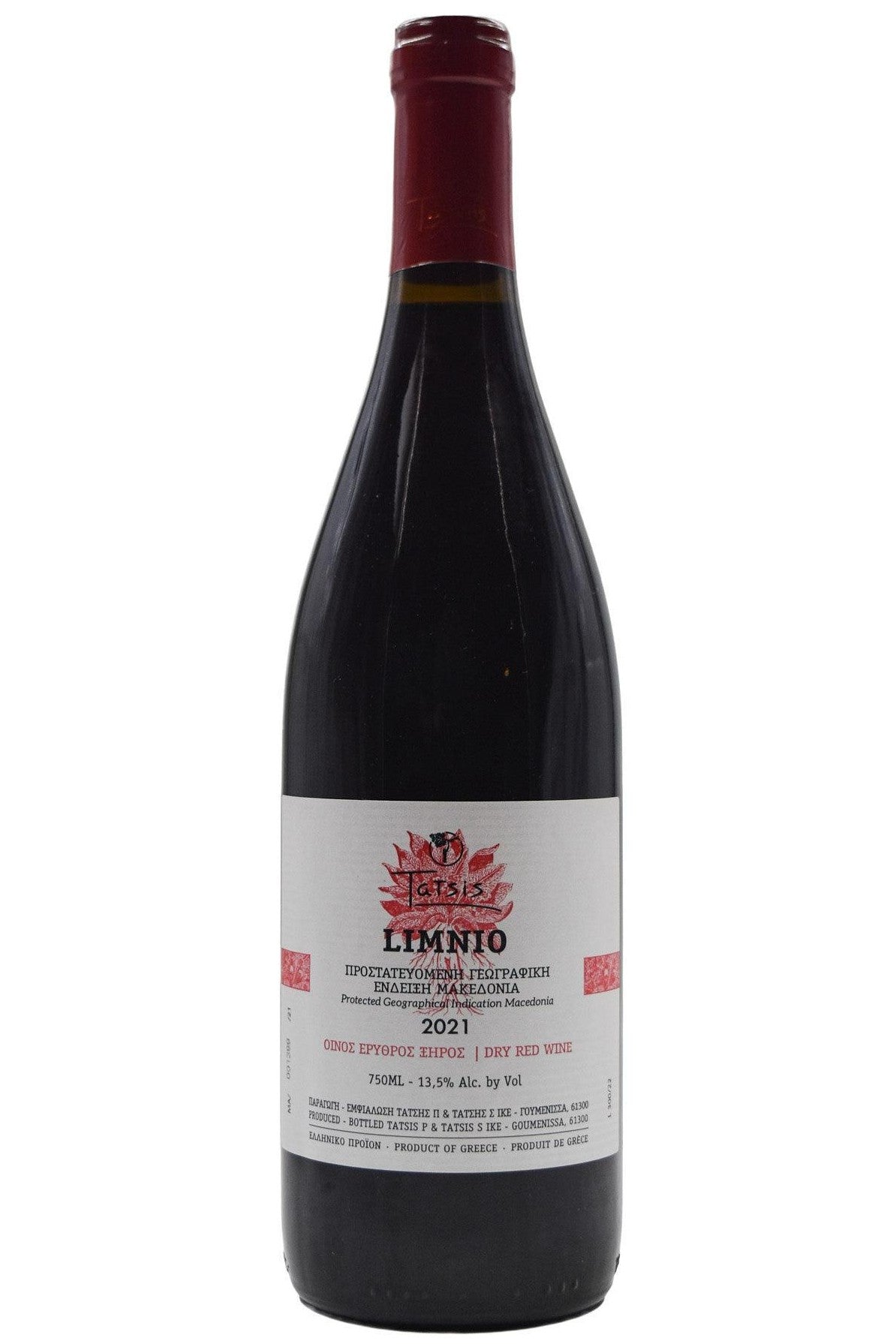 Bottle of Domaine Tatsis Limnio 2021-Red Wine-Flatiron SF