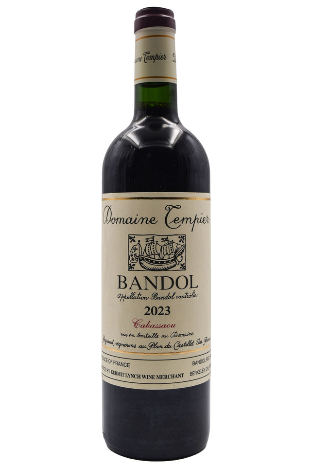 Bottle of Domaine Tempier Bandol Rouge La Cabassaou 2023-Red Wine-Flatiron SF
