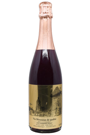 Bottle of Domaine Villet Cremant du Jura Brut Rose NV-Sparkling Wine-Flatiron SF