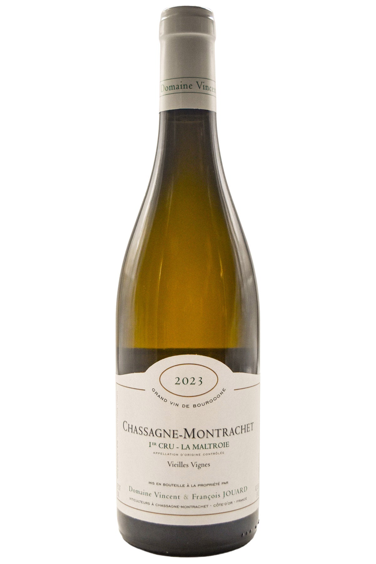 Bottle of Domaine Vincent & Francois Jouard Chassagne-Montrachet 1er Cru La Maltroie 2023-White Wine-Flatiron SF