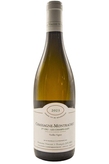 Bottle of Domaine Vincent & Francois Jouard Chassagne-Montrachet 1er Cru Les Champs-Gain V.V. 2023-White Wine-Flatiron SF